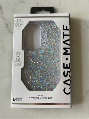 case-mate Silver Holographic Glitter Case for Samsung Galaxy S24